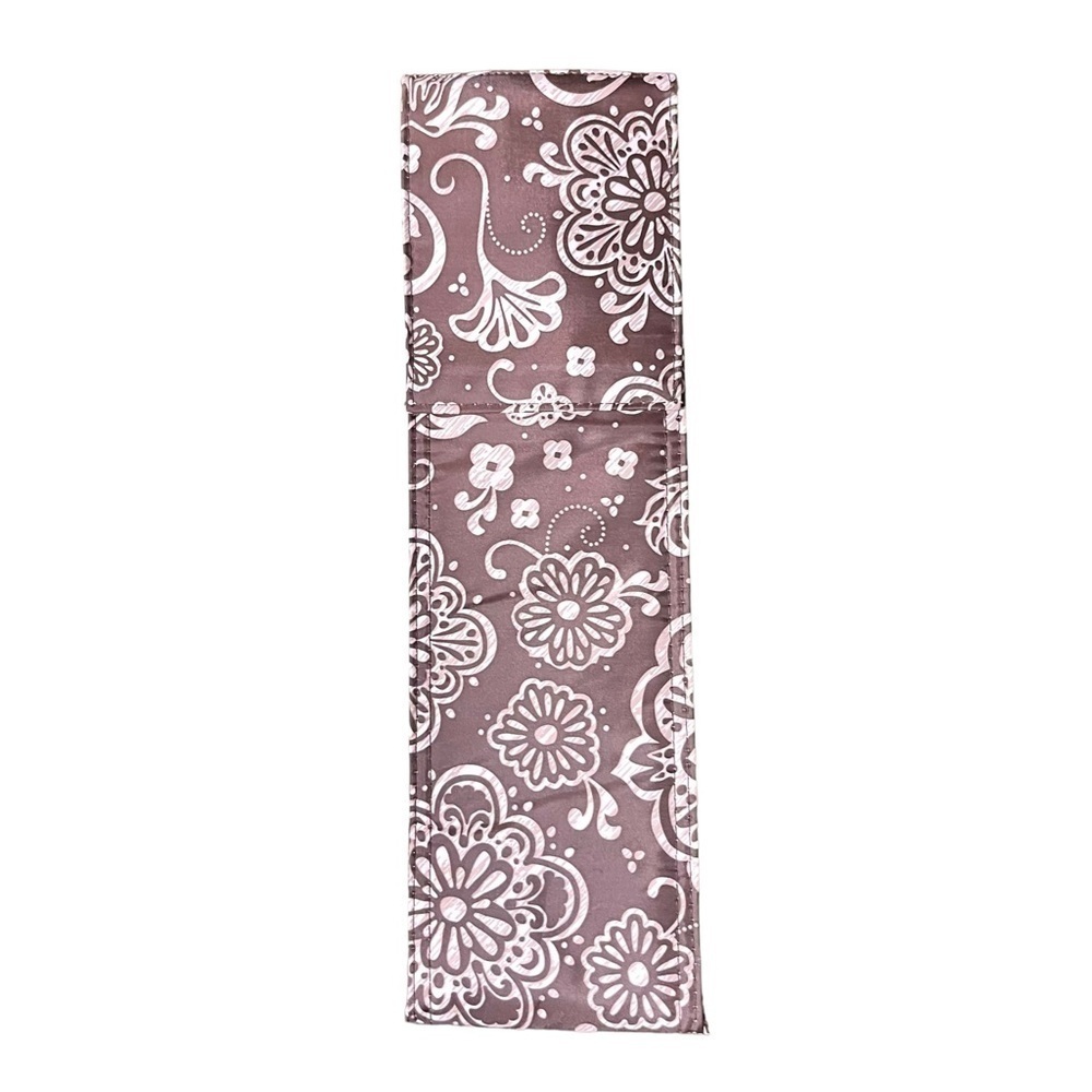 Thirty One Floral Insulated Bottle Bag Brown/White
